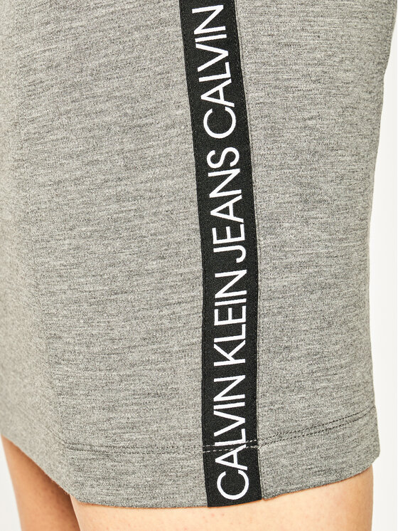 Calvin Klein Jeans Calvin Klein Jeans Fustă tip creion Jersey J20J213187 Gri Regular Fit