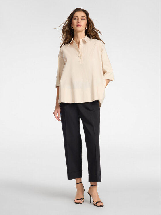 Elena Mirò Elena Mirò Spodnie materiałowe P009P000497N033 Czarny Regular Fit