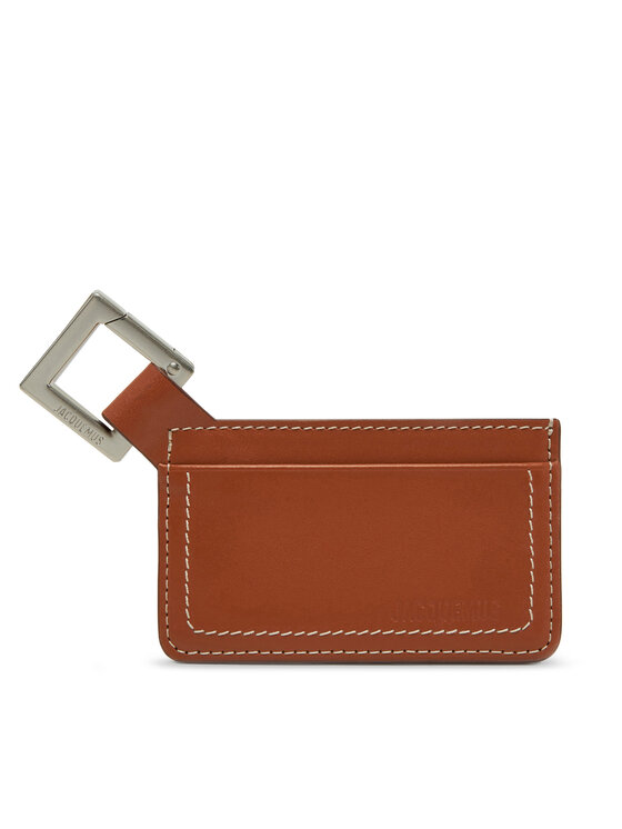 JACQUEMUS JACQUEMUS Pouzdro na kreditní karty 24E245SL125 Hnědá