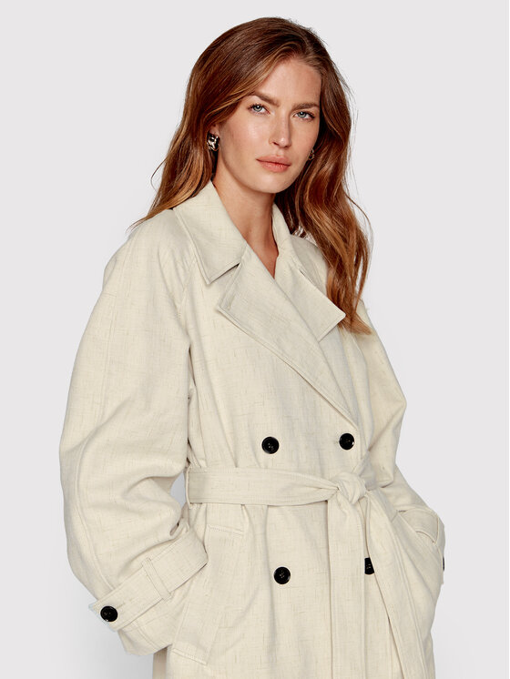Samsøe Samsøe Samsøe Samsøe Trench Belle F22200005 Bej Regular Fit