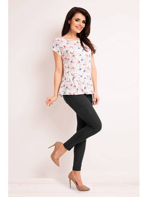 Infinite You Infinite You Bluzka M130 Écru Basic Fit
