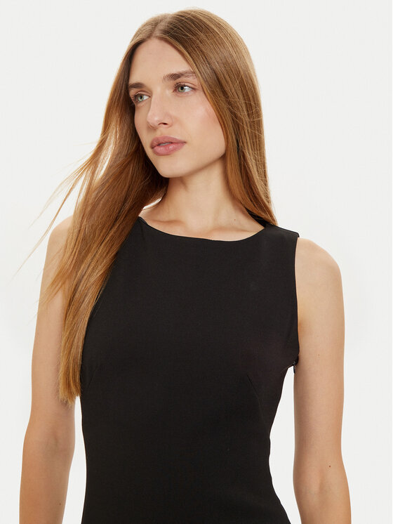 Guess Guess Koktel haljina Lena W4BK14 KBJP2 Crna Slim Fit