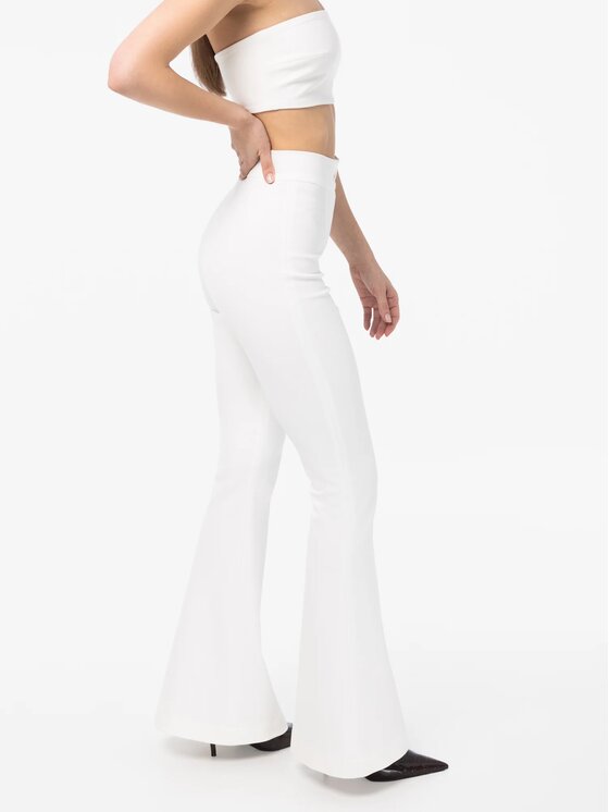 MANDRAGORA MANDRAGORA Pantaloni di tessuto Vanya Bianco Slim Fit