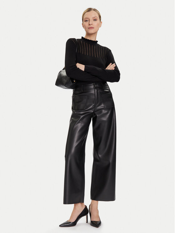Morgan Morgan Megztinis 252-MSNOWI Juoda Slim Fit