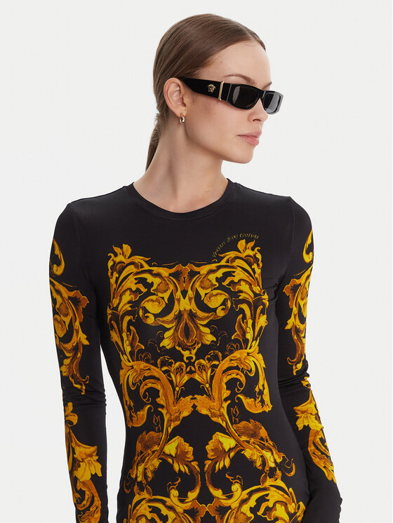 Versace Jeans Couture Versace Jeans Couture Ikdienas kleita 79HAO9P0 JS524 Melns Slim Fit