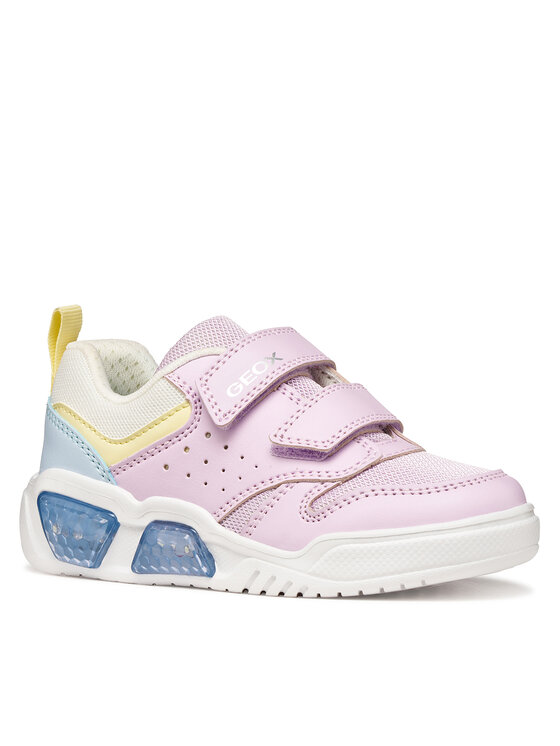 Geox Geox Сникърси J Illuminus Girl J55HPA 014BU C8RM4 S Розов