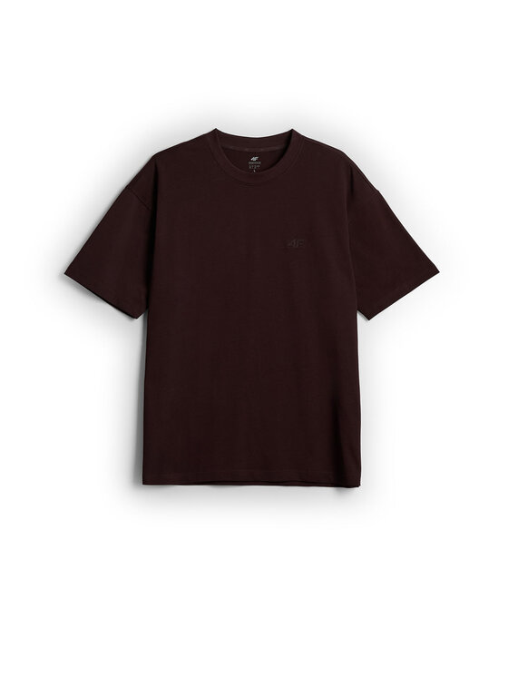 4F 4F T-Shirt COMMERCIAL Brązowy ciemny Loose Fit