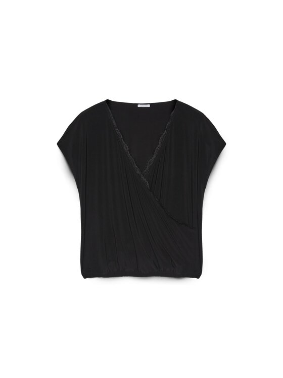 Fiorella Rubino Fiorella Rubino T-shirt G448L008236N033 Nero Regular Fit