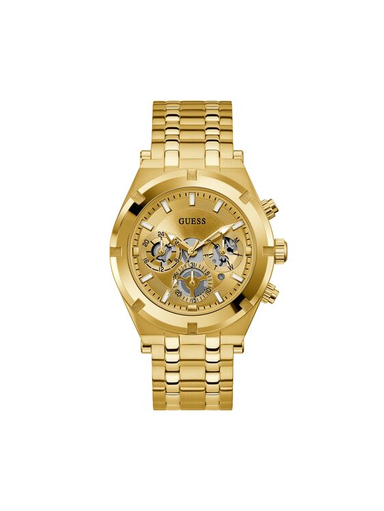 Guess Pulkstenis Continental GW0260G4 Zelta