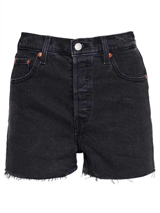 Levi's® Levi's® Pantaloni scurți de blugi Ribcage 77879-0052 Negru Slim Fit