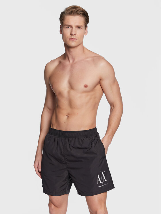 Armani Exchange Armani Exchange Ujumisšortsid 953034 CC623 0002 Must Regular Fit