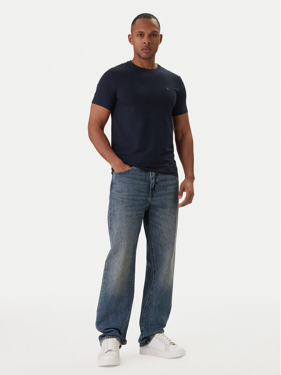 Calvin Klein Calvin Klein T-Shirt LV04LC240G Tmavomodrá Slim Fit