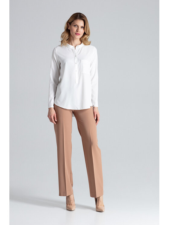 FIGL FIGLFIGL Blusa M663 Écru Regular Fit