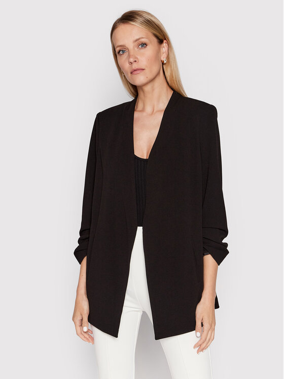 DKNY Блейзър P9RCAAWI Черен Regular Fit