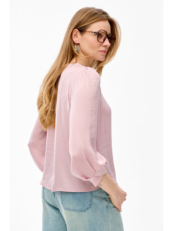 blue shadow blue shadow Bluzka Chic Różowy Regular Fit