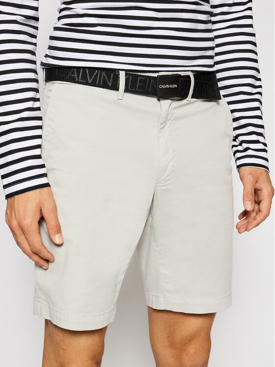 Pantaloncini di tessuto Garment Dye Belted
