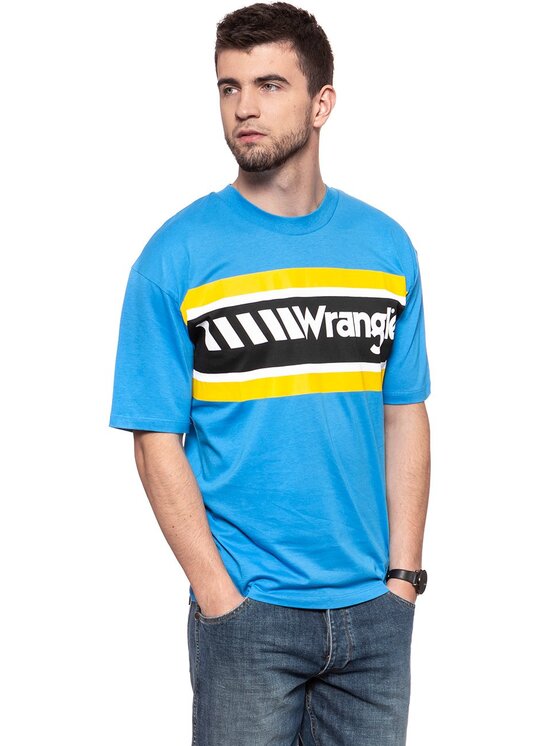 Wrangler Wrangler T-Shirt B&Y OVERSIZED Czarny Loose Fit