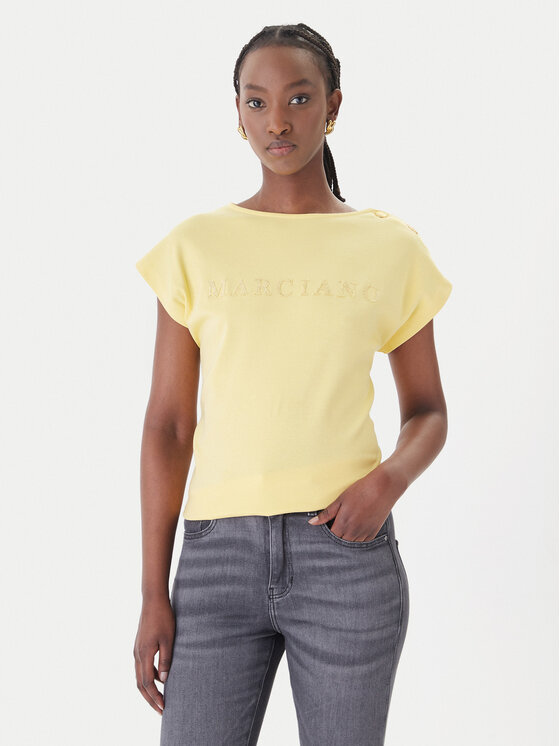 Marciano Guess Marciano Guess T-särk G6GI04 K3505 Kollane Regular Fit
