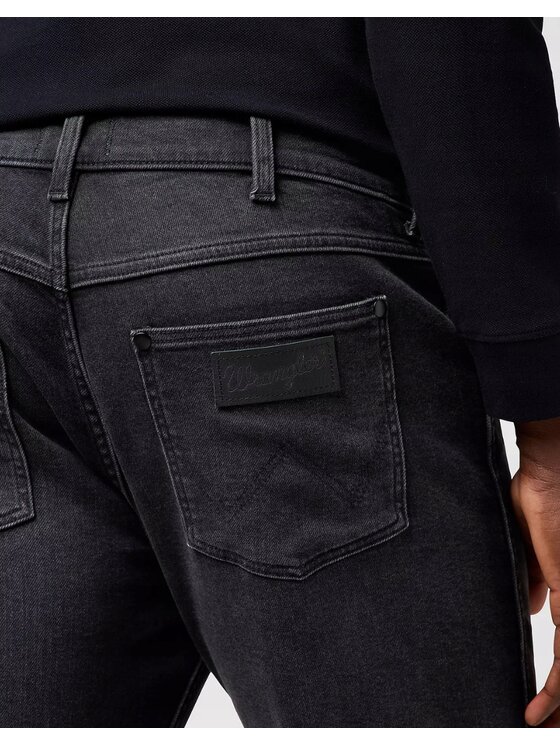 Wrangler Wrangler Jeansy Greensboro Czarny Regular Fit