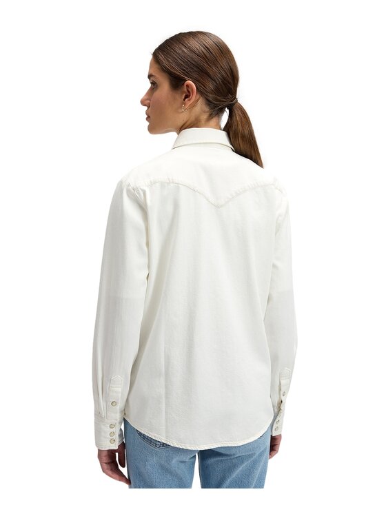 Lee Lee Koszula 112376970 Biały Regular Fit