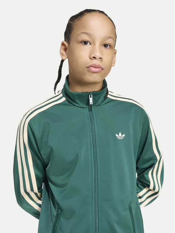adidas adidas Bluza Firebird Loose Track HZ6645 Zielony Regular Fit