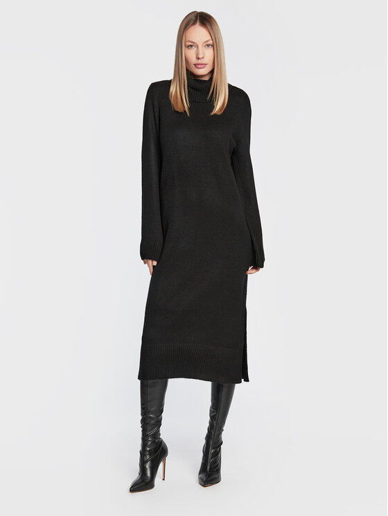 ONLY ONLY Džemper haljina Brandie 15214595 Crna Regular Fit