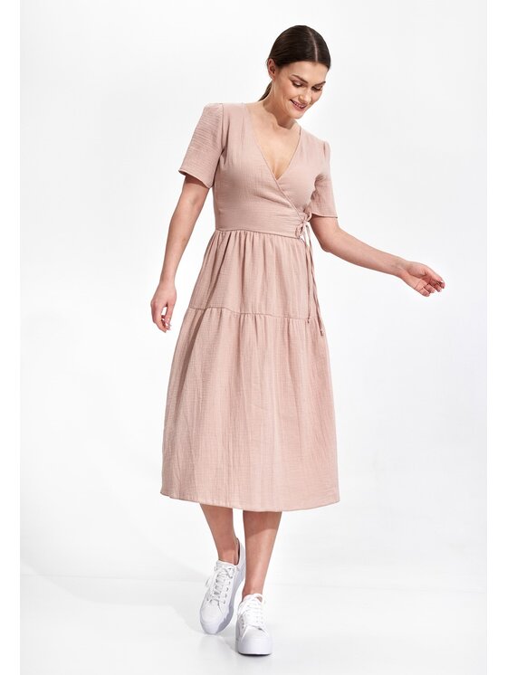FIGL FIGL Φόρεμα M872 Μπεζ Regular Fit