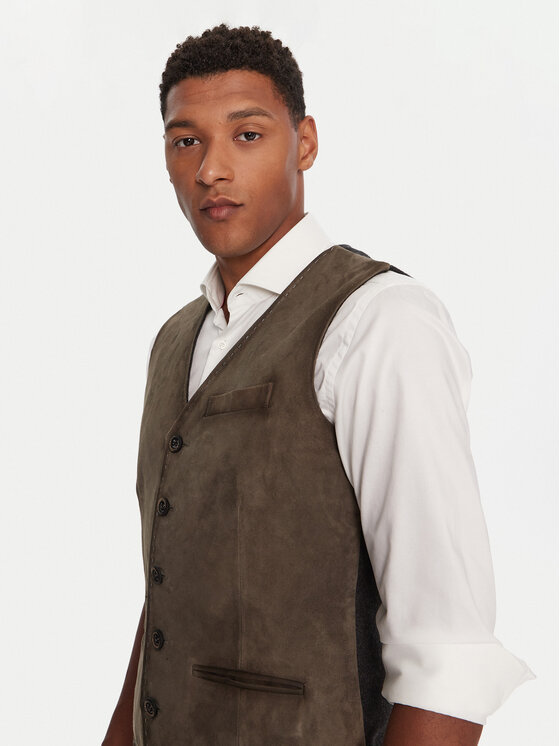 Milestone Milestone Vest MSRenzo 531629 60480 Pruun Regular Fit