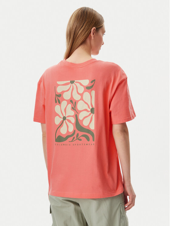 Columbia Columbia T-krekls Rolling Bend™ Graphic 2120031 Rozā Oversize