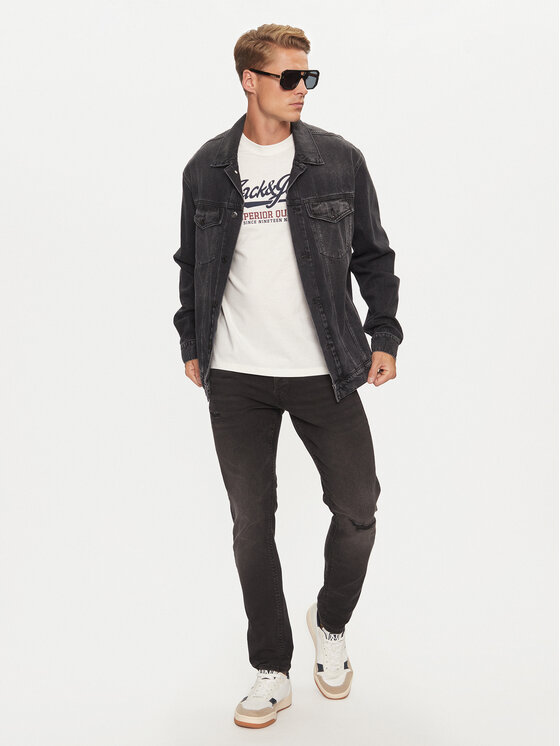 Jack & Jones Jack & Jones Džinsai Glenn 12259148 Juoda Slim Fit