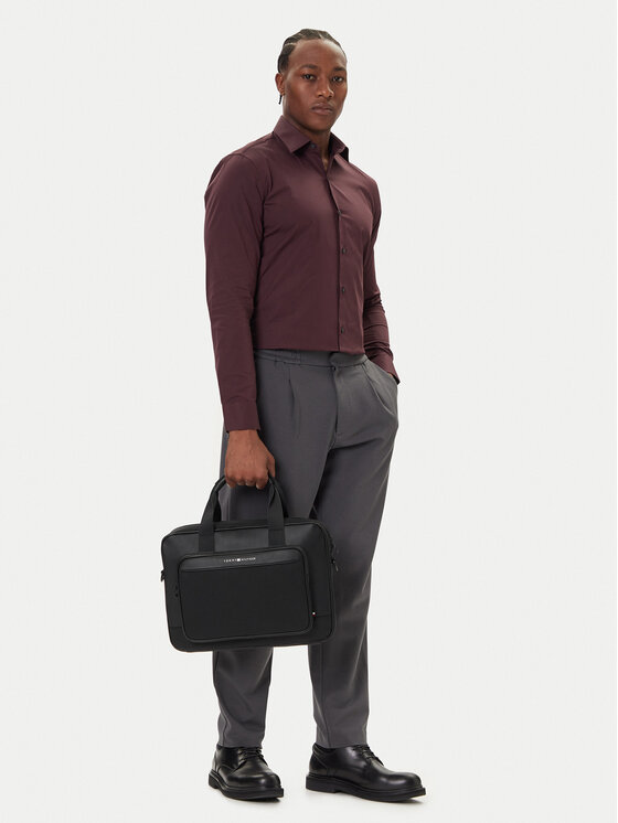 Tommy Hilfiger Tommy Hilfiger Brašna na notebook Th Foundation Computer Bag AM0AM13626 Černá