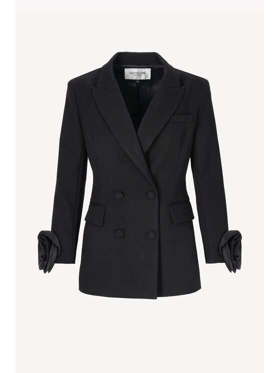 CASTELLANI CASTELLANI Marynarka Aurelie Czarny Regular Fit