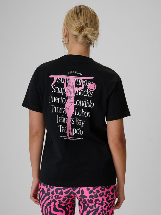 4F 4F T-Shirt FOB SUMMER Czarny Loose Fit