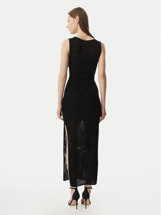 Guess Guess Трикотажна сукня W6GKAX Z0981 Чорний Slim Fit