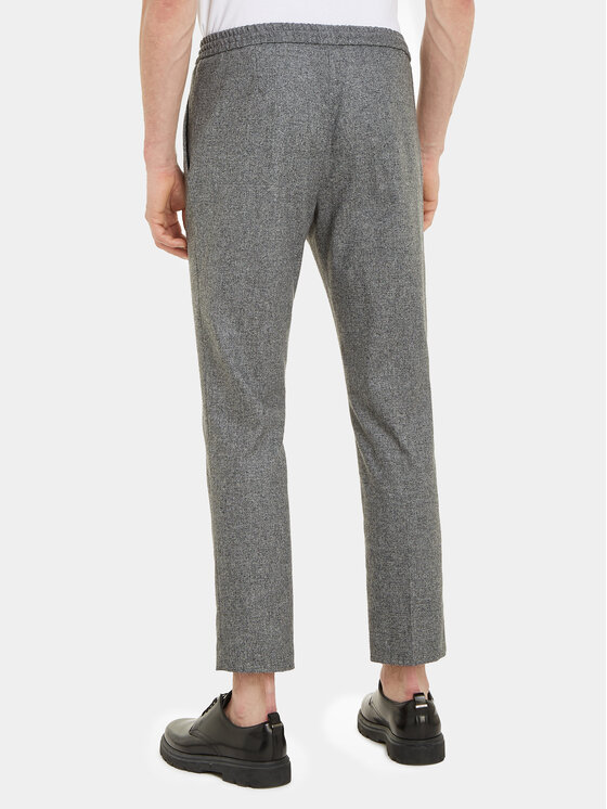Calvin Klein Calvin Klein Kalhoty z materiálu K10K111713 Šedá Tapered Fit