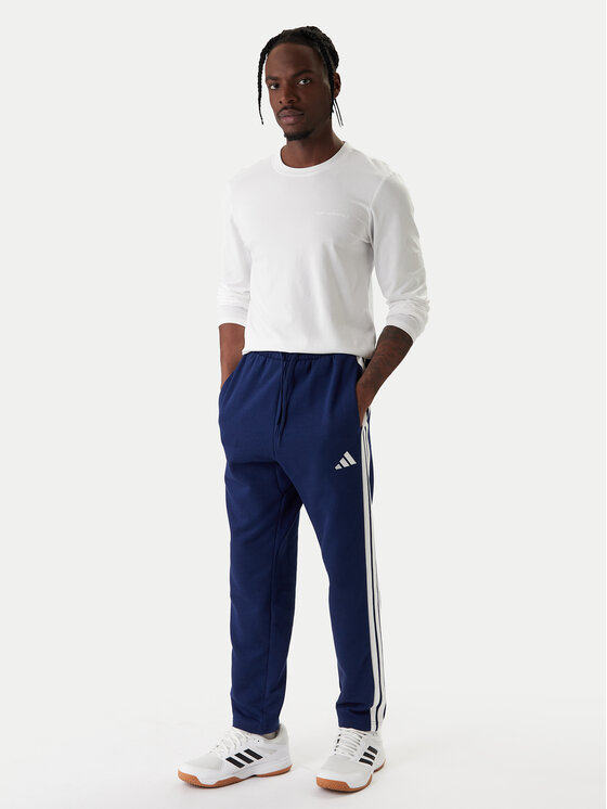 adidas adidas Sportinės kelnės Essentials 3-Stripes JE6334 Tamsiai mėlyna Regular Fit