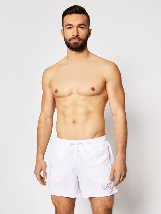 EA7 Emporio Armani EA7 Emporio Armani Шорти для плавання 902000 CC721 00010 Білий Regular Fit