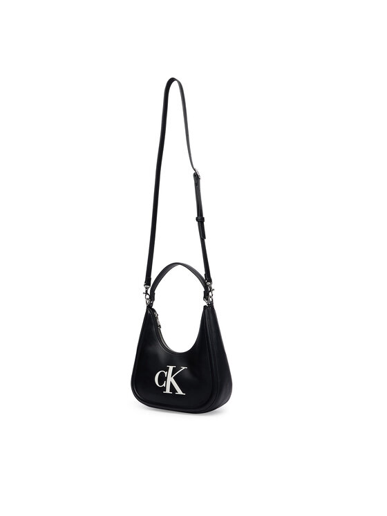 Calvin Klein Calvin Klein Torebka Bold Ck Small Crescent LV04F3561G Czarny