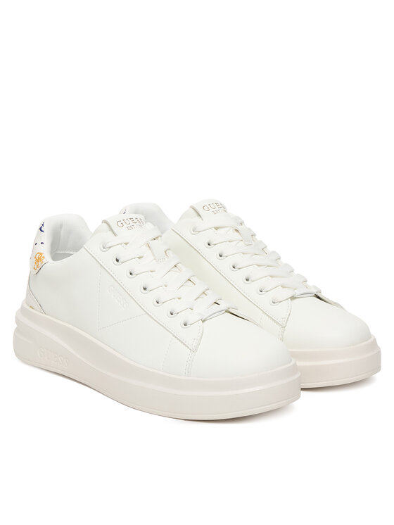 Guess Guess Sneakersy FLPE11 LEA12 Biały