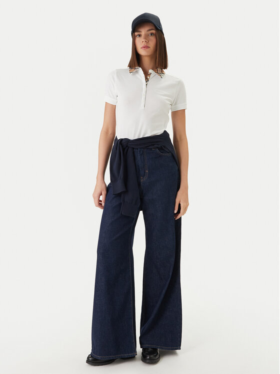 Barbour Barbour Polo särk Malvern LML0633WH33 Valge Slim Fit