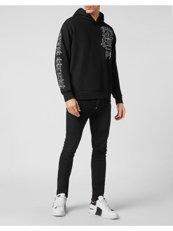 PHILIPP PLEIN PHILIPP PLEIN Bluza 1027 Czarny Regular Fit