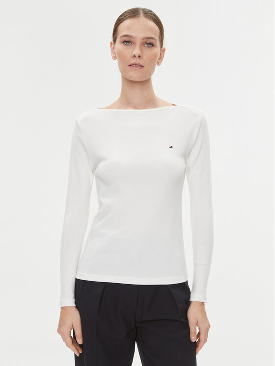 Tommy Hilfiger Tommy Hilfiger Μπλουζάκι Cody WW0WW40829 Εκρού Slim Fit