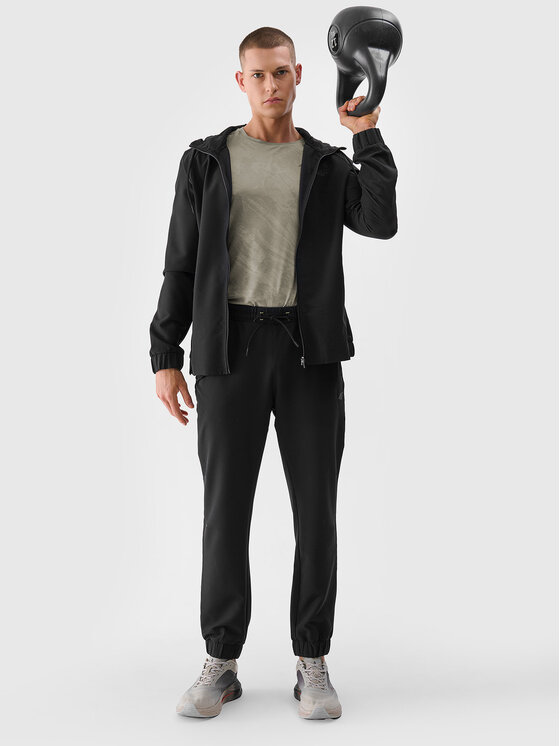 4F 4F Koszulka techniczna MONOCHROME Khaki Regular Fit