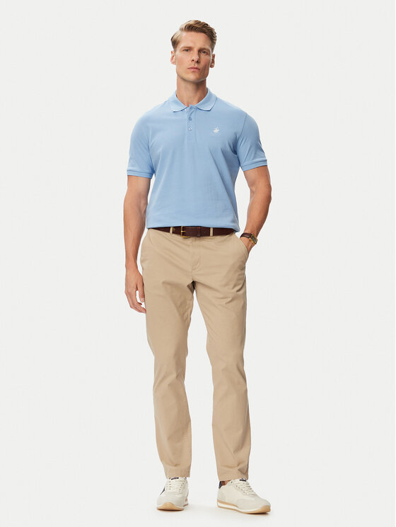 Beverly Hills Polo Club Beverly Hills Polo Club Polo marškinėliai P-SS26M-P450124 Šviesiai mėlyna Regular Fit