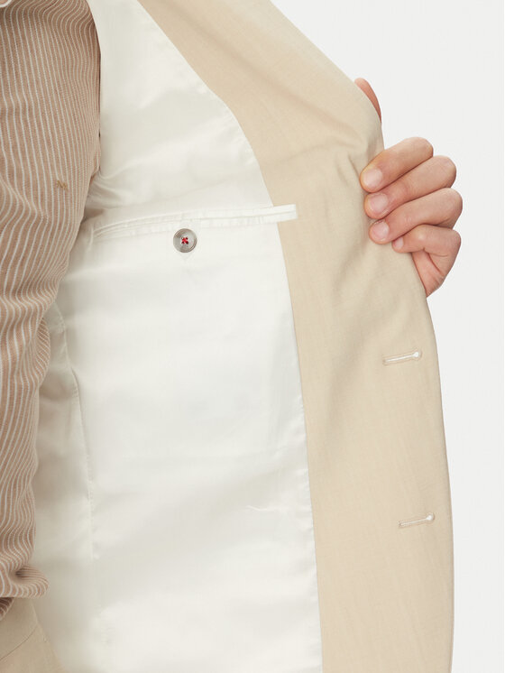 HUGO HUGO Garnitur Arti/Hesten232X 50540341 Beżowy Extra Slim Fit