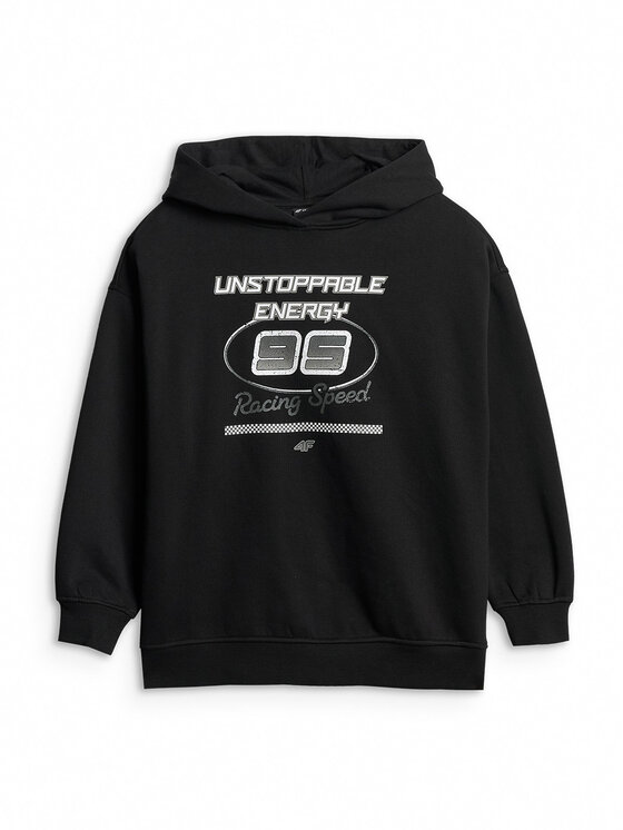 4F 4F Bluza ESPORTS RACING Czarny Loose Fit