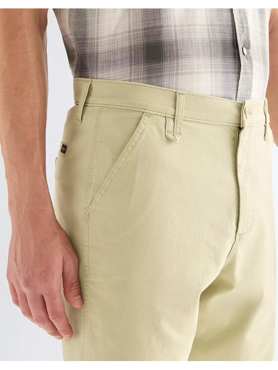 Wrangler Wrangler Szorty materiałowe CHINO SHORTS Zielony Straight Leg