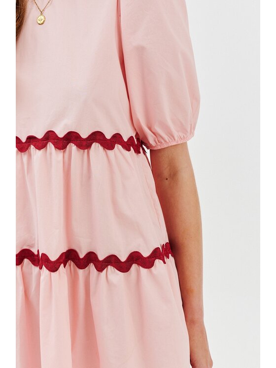 NAOKO NAOKO Každodenné šaty Candy Kick Ružová Regular Fit