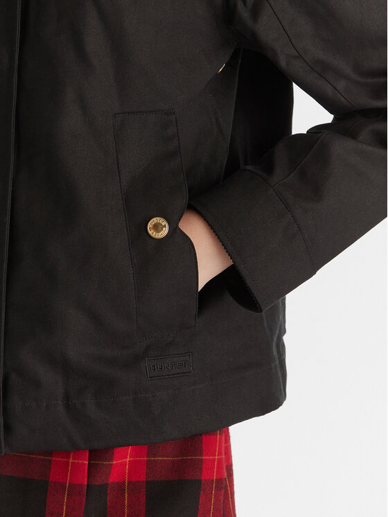 Hunter Hunter Μπουφάν μεταβατικό Leith HARW0065251 Μαύρο Oversize