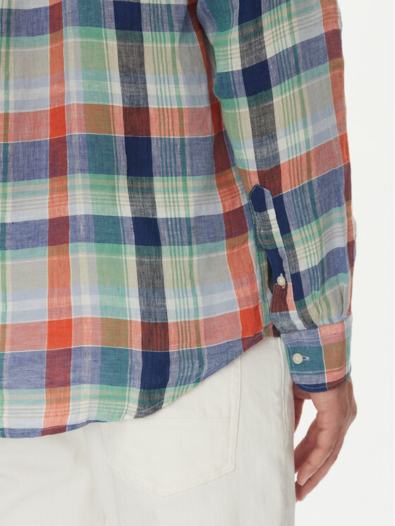 Tommy Hilfiger Tommy Hilfiger Košeľa Summer Madras MW0MW39166 Farebná Regular Fit
